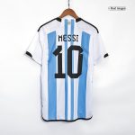 New MESSI #10 Argentina Three Stars Home 2022 Champion Jersey