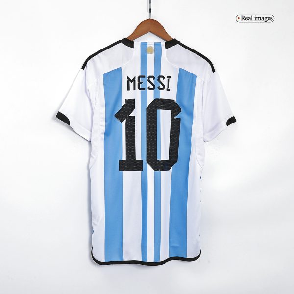 New MESSI #10 Argentina Three Stars Home 2022 Champion Jersey