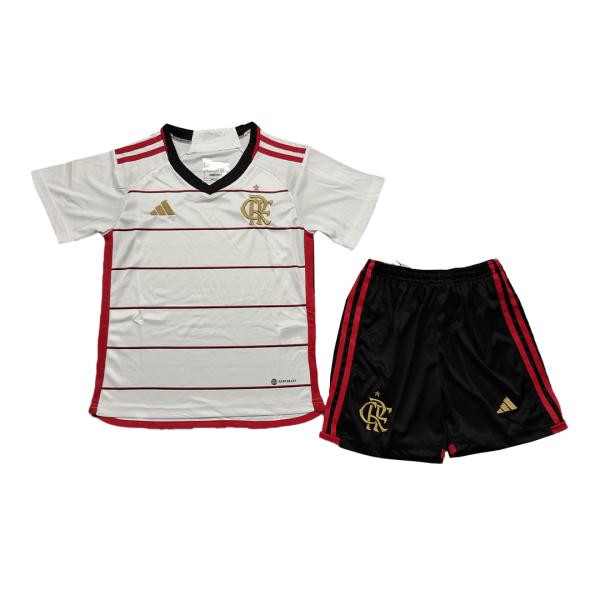 CR Flamengo Away Kids Jerseys Kit 2023/24