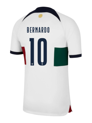 BERNARDO #10 Portugal Away Jersey World Cup 2022