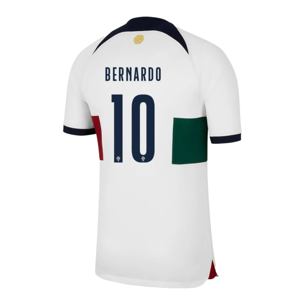 BERNARDO #10 Portugal Away Jersey World Cup 2022