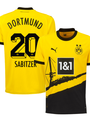 SABITZER #20 Borussia Dortmund Home Jersey 2023/24