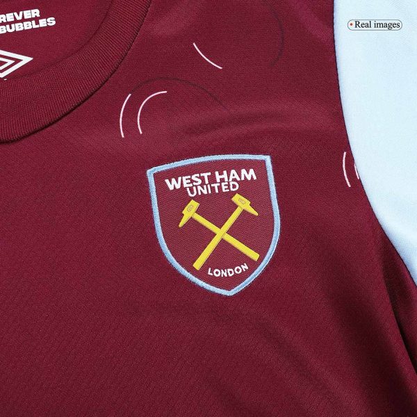 West Ham United Home Kids Soccer Jerseys Kit 2023/24