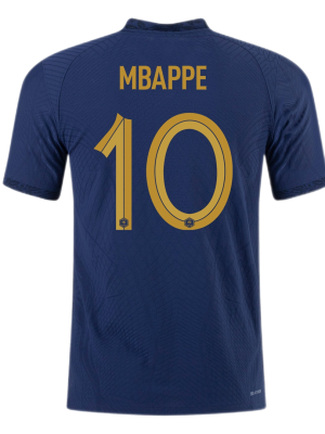 MBAPPE #10 France Home Authentic Jersey World Cup 2022