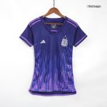 Women's MESSI #10 Argentina Three Stars Away Jersey 2022