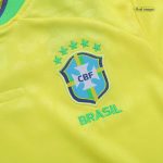 Brazil Home Kids Soccer Jerseys Kit 2022