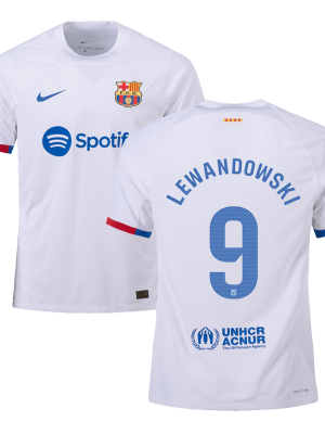 LEWANDOWSKI #9 Barcelona Away Authentic Jersey 2023/24