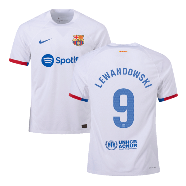 LEWANDOWSKI #9 Barcelona Away Authentic Jersey 2023/24