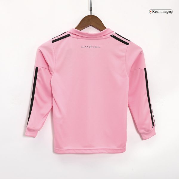 Inter Miami CF Home Long Sleeve Kids Soccer Jerseys Kit 2023/24