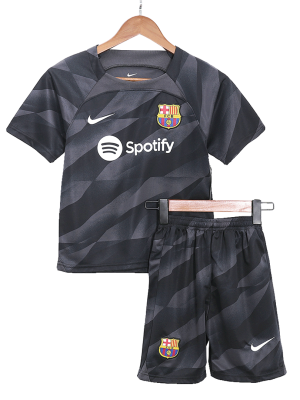 Barcelona Goalkeeper Kids Jerseys Kit 2023/24