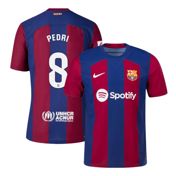 PEDRI #8 Barcelona Home Authentic Jersey 2023/24