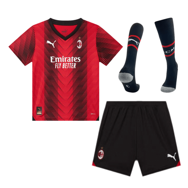 AC Milan Home Kids Jerseys Full Kit 2023/24