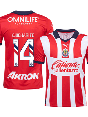 CHICHARITO #14 Chivas Home Soccer Jersey 2023/24