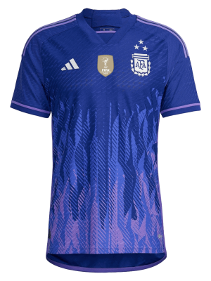 Argentina Three Stars Away Authentic Jersey World Cup 2022