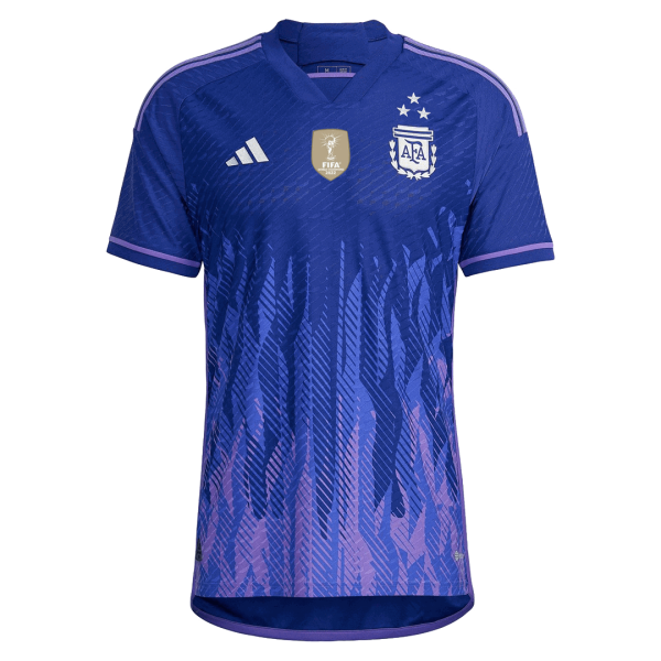 Argentina Three Stars Away Authentic Jersey World Cup 2022