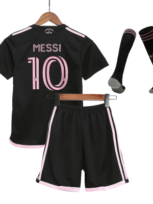 MESSI #10 Inter Miami CF Away Kids Jerseys Full Kit 2023/24