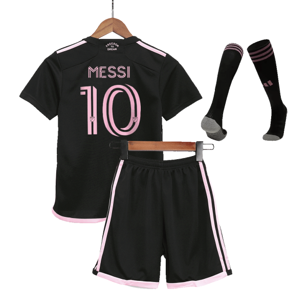 MESSI #10 Inter Miami CF Away Kids Jerseys Full Kit 2023/24