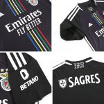 Benfica Away Kids Soccer Jerseys Kit 2023/24