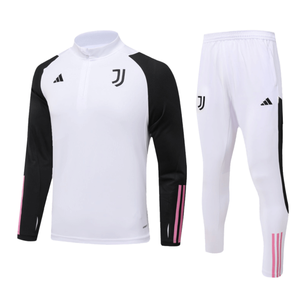 Juventus 1/4 Zip Tracksuit 2023/24 Kids White