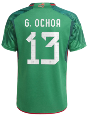 G.OCHOA #13 Mexico Home Jersey World Cup 2022