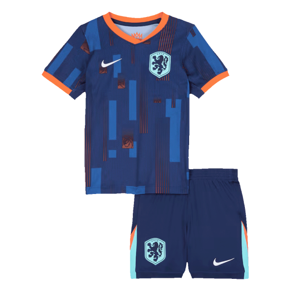 Netherlands Away Kids Soccer Jerseys Kit EURO 2024