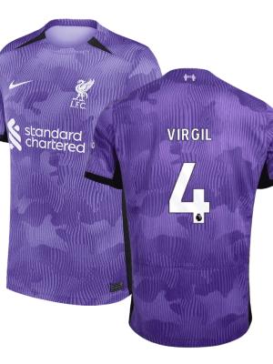 VIRGIL #4 Liverpool Third Away Soccer Jersey 2023/24