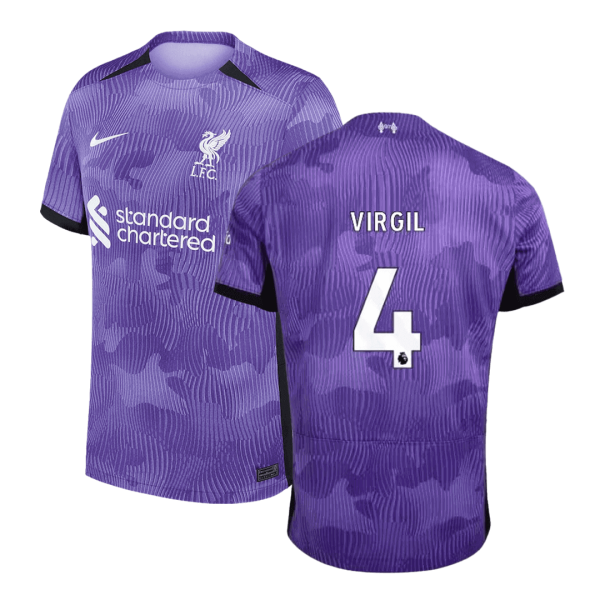 VIRGIL #4 Liverpool Third Away Soccer Jersey 2023/24