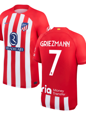 GRIEZMANN #7 Atletico Madrid Home Soccer Jersey 2023/24 - UCL