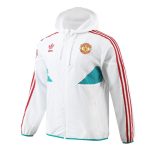 Manchester United Hoodie Windbreaker Jacket 2023/24 - White