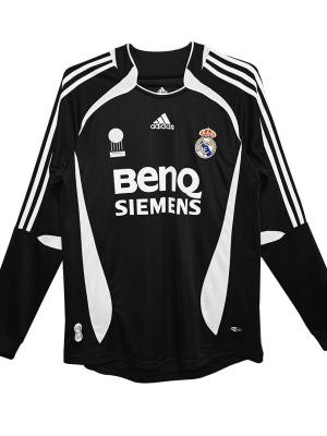 Vintage Soccer Jersey Real Madrid Away Long Sleeve 2006/07