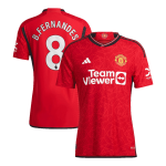 B.FERNANDES #8 Manchester United Home Authentic Jersey 2023/24