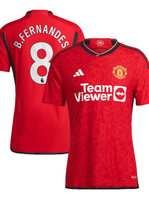 B.FERNANDES #8 Manchester United Home Authentic Jersey 2023/24