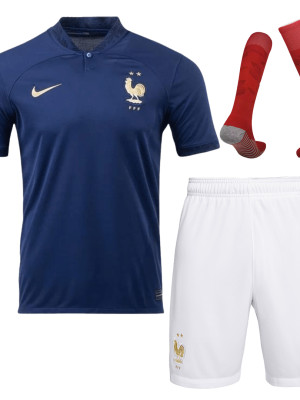 France Home World Cup Jerseys Full Kit 2022