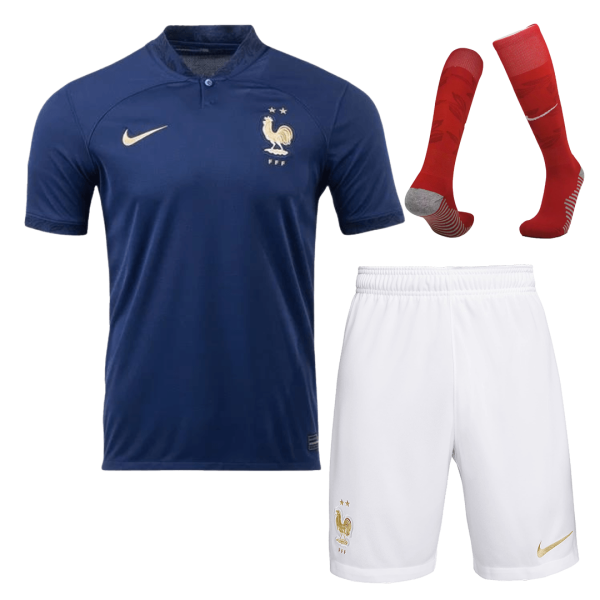 France Home World Cup Jerseys Full Kit 2022