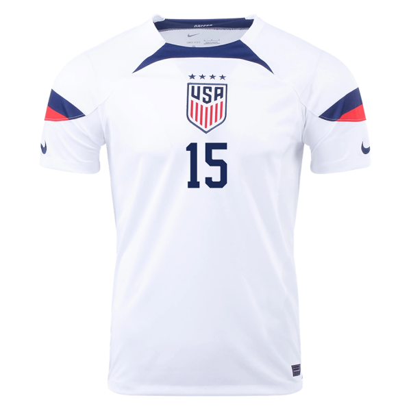 RAPINOE #15 USA Home Jersey World Cup 2022