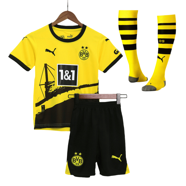 Borussia Dortmund Home Kids Jerseys Full Kit 2023/24