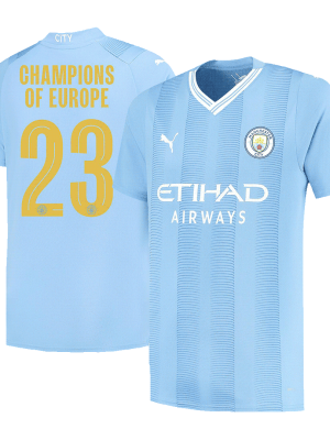 CHAMPIONS OF EUROPE #23 Manchester City Home Jersey 2023/24