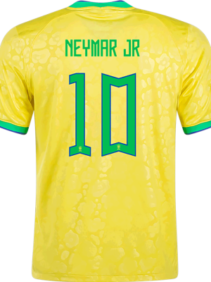 NEYMAR JR #10 Brazil Home Jersey World Cup 2022