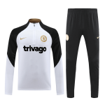 Chelsea 1/4 Zip Tracksuit 2023/24 White