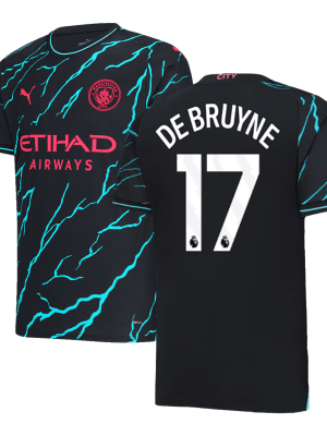 DE BRUYNE #17 Manchester City Third Away Jersey 2023/24