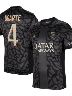 UGARTE #4 PSG Third Away Soccer Jersey 2023/24