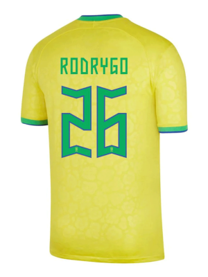 RODRYGO #26 Brazil Home Jersey World Cup 2022