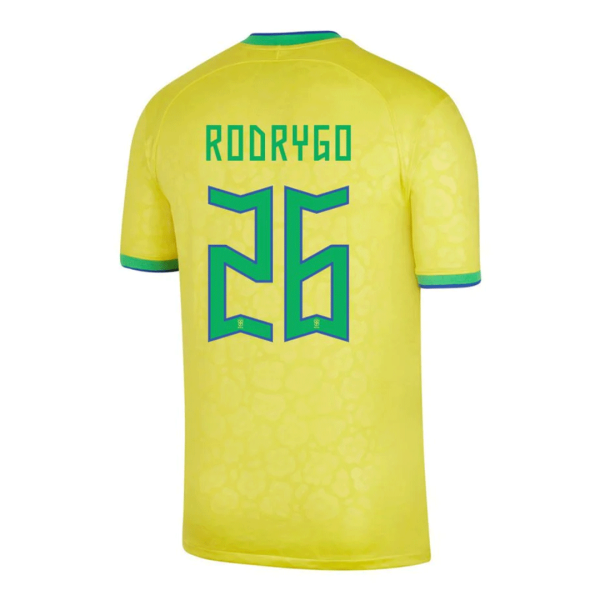 RODRYGO #26 Brazil Home Jersey World Cup 2022