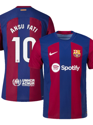 ANSU FATI #10 Barcelona Home Authentic Jersey 2023/24