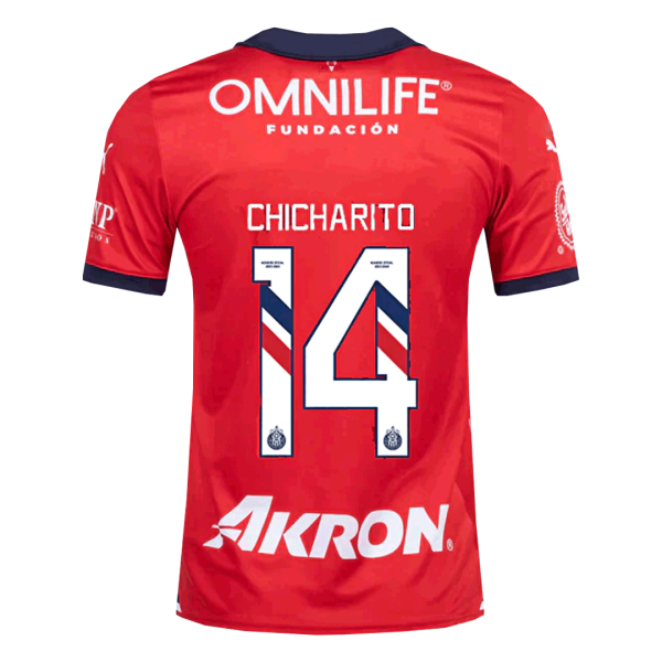 CHICHARITO #14 Chivas Home Soccer Jersey 2023/24