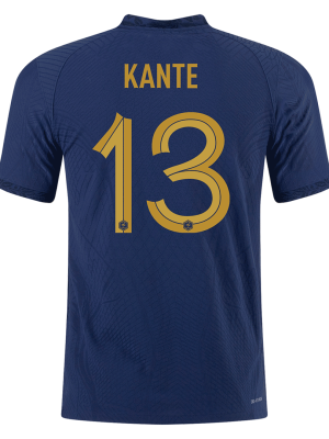 KANTE #13 France Home Authentic Jersey World Cup 2022