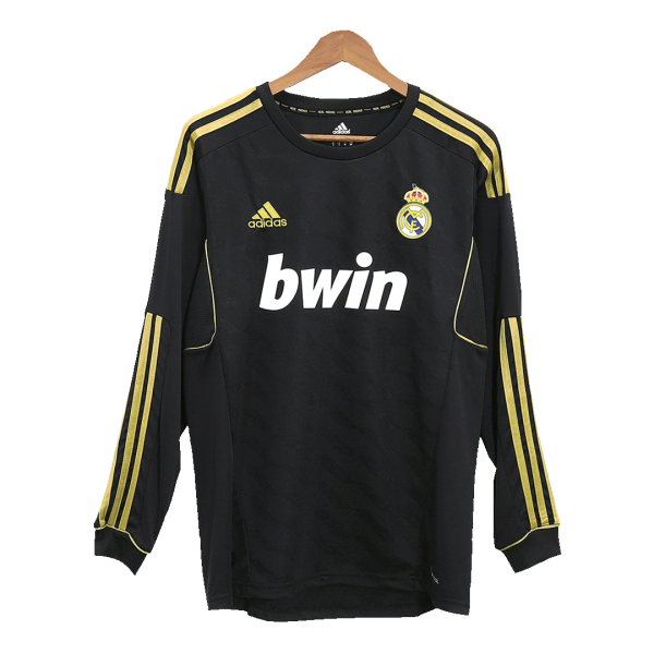 Vintage Soccer Jersey Real Madrid Away Long Sleeve 2011/12