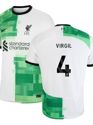 VIRGIL #4 Liverpool Away Soccer Jersey 2023/24