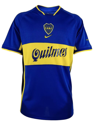 Vintage Soccer Jersey Boca Juniors Home 2001/02