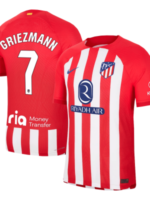 GRIEZMANN #7 Atletico Madrid Home Authentic Soccer Jersey 2023/24